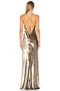 view 3 of 3 Bias Maxi Dress in Antique Gold