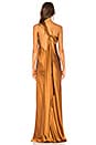 view 3 of 3 One Shoulder Gown in Toffee