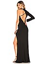 view 1 of 4 Asymmetrical Back Gown in Black