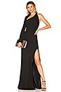 view 2 of 4 Asymmetrical Back Gown in Black