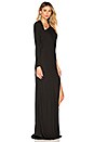 view 3 of 4 Asymmetrical Back Gown in Black