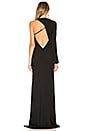 view 4 of 4 Asymmetrical Back Gown in Black
