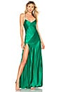 view 1 of 5 X REVOLVE Bias Gown in Emerald