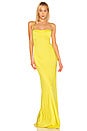 view 1 of 3 Bustier Gown in Lemon