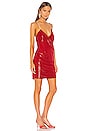 view 2 of 5 Mini Dress with Crystal Straps in Red