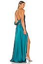 view 1 of 4 X REVOLVE Strappy Cowl Wrap Gown in Dark Teal