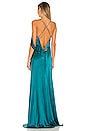 view 4 of 4 X REVOLVE Strappy Cowl Wrap Gown in Dark Teal
