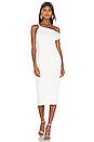 view 1 of 5 Asymmetrical Rib Dress in Ivory