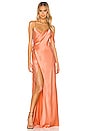 view 1 of 3 X REVOLVE Strappy Cowl Wrap Gown in Papaya
