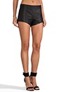 view 2 of 5 SHORT EN CUIR in Black