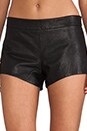 view 4 of 5 SHORT EN CUIR in Black