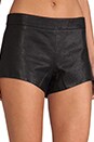 view 5 of 5 SHORT EN CUIR in Black