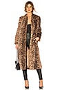view 1 of 3 Faux Fur Coat in Champagne Leopard