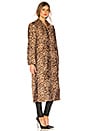 view 2 of 3 Faux Fur Coat in Champagne Leopard