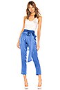 view 4 of 4 Tie Waist Pleat Pant in Periwinkle