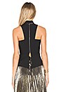 view 3 of 4 Choker Plunge Top in Black