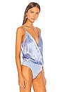 view 3 of 5 Cami Wrap Bodysuit in Ice