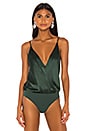view 2 of 5 Cami Wrap Bodysuit in Bottle