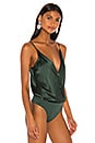 view 3 of 5 Cami Wrap Bodysuit in Bottle