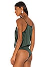 view 4 of 5 Cami Wrap Bodysuit in Bottle