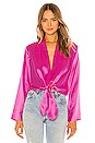 view 1 of 4 Kimono Tie Blouse in Pink