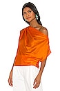 view 3 of 5 x REVOLVE Asymmetrical Drape Top in Kumquat