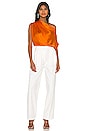 view 5 of 5 x REVOLVE Asymmetrical Drape Top in Kumquat