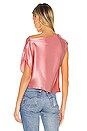 view 4 of 5 BLUSA DE SEDA ASIMÉTRICA in Rose