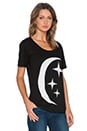 view 2 of 3 Summer Moon Tee in Black