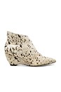 view 1 of 5 BOTINES PELO VACA NUGET in White & Black