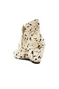 view 3 of 5 BOTINES PELO VACA NUGET in White & Black
