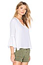 view 2 of 4 Roxy Frayed Top in White