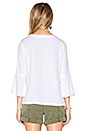 view 3 of 4 Roxy Frayed Top in White