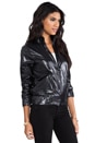 view 3 of 5 Athletic Jacket in Black Shiny