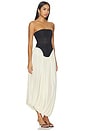 view 2 of 3 Lux Strapless Dress in Antique Basalto