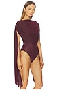 view 3 of 5 Burano Bodysuit in Vino