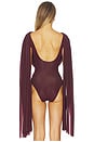 view 4 of 5 Burano Bodysuit in Vino