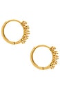 view 2 of 3 Baguette Hoops in Gold