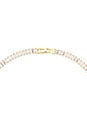 view 3 of 3 COLLIER TENNIS ICED BAGUETTE in Gold & White