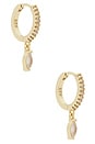 view 1 of 3 Marquise Huggies Earring in Gold