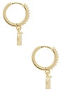 view 2 of 3 Marquise Huggies Earring in Gold