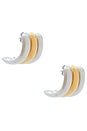 view 1 of 3 CLOUS D'OREILLES MAYA in Gold & Silver