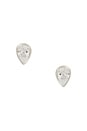 view 1 of 2 PENDIENTES DE TACHUELA CENTER in Silver
