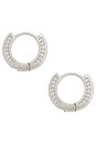 view 2 of 3 Charlotte Hoops Earring in Silver