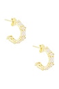 view 1 of 3 Eclat Hoops Earring in Gold