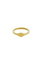 view 1 of 3 Micro Signet Ring in Gold