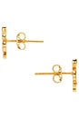 view 2 of 2 Mini Vermeil Snake Studs in Gold