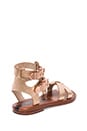 view 4 of 5 KM Gladiator Sandal in Rosegold Souffle