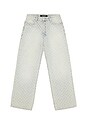 view 5 of 6 Monogram Ocean Washed Jeans in Pale Blue