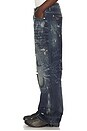 view 2 of 6 Laser Tagged Denim Jeans in Crazy Blue